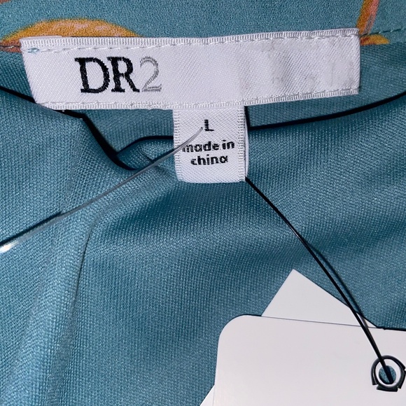 Brand New DR2 Teal Flutter-Sleeve Dress - Picture 4 of 11